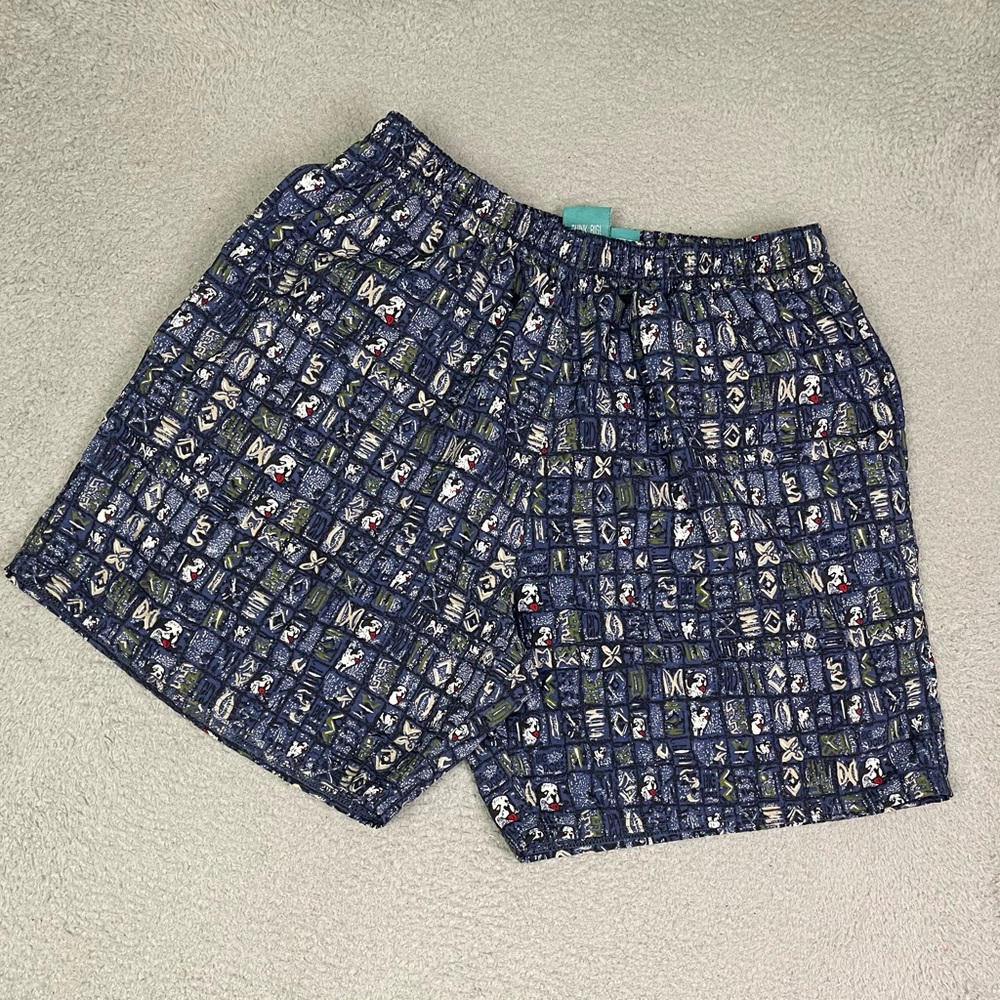 Vintage 90s big‎ dogs swim trunks